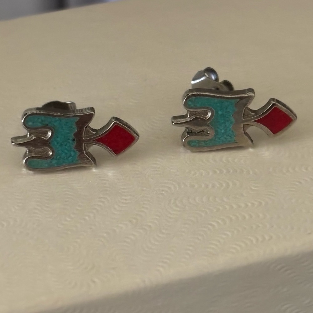 Native American design earrings.